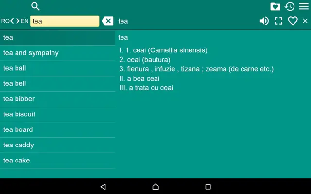 EN-RO Dictionary Free android App screenshot 1